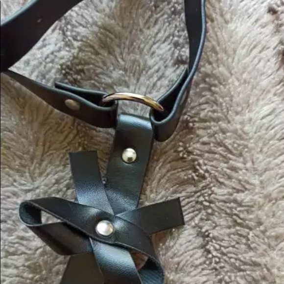😍Sexy Lingerie Leather Waist 2 Leg Harness Garter - Picture 5 of 16